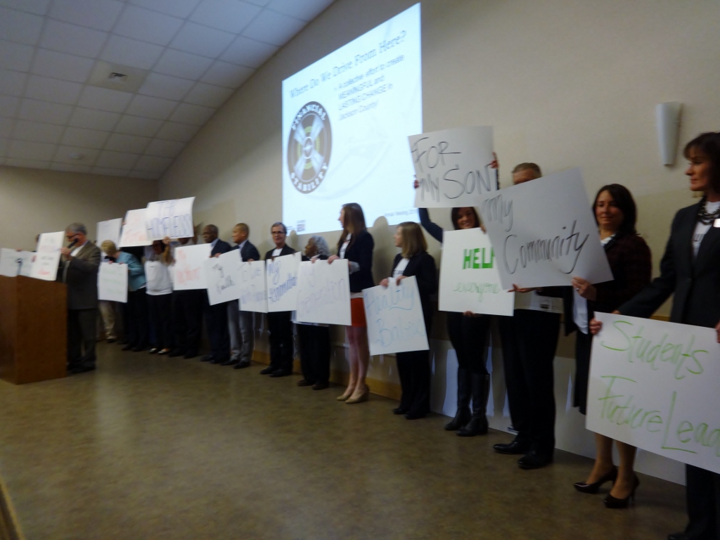 United Way of Jackson County Board Members with placards2 (1024x768)